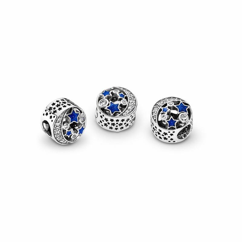 Pandora Sparkling Night Sky Charm Sale NZ, Sterling Silver (714396-UOY)